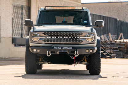 Stealth Front Mid Width Winch Bumper - Texture Black 2021-2024 Ford Bronco