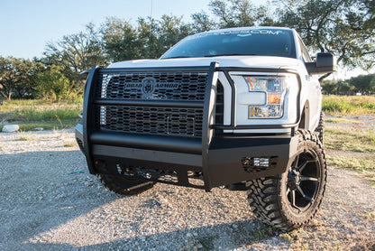 Vaquero Front Non-Winch Bumper Full Guard - Texture Black 2015-2017 Ford F-150