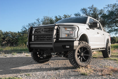 Vaquero Front Non-Winch Bumper Full Guard - Texture Black 2015-2017 Ford F-150