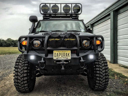 Stealth Front Winch Bumper Titan II Guard | Round Holes - Texture Black 2006-2014 Toyota FJ Cruiser