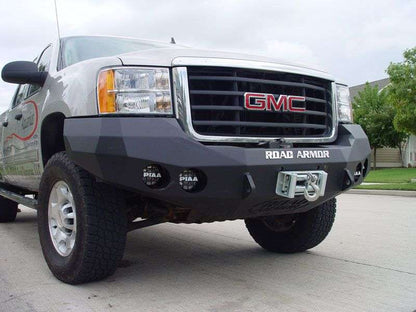Stealth Front Winch Bumper | Round Holes - Texture Black 2008-2010 GMC 2500 3500