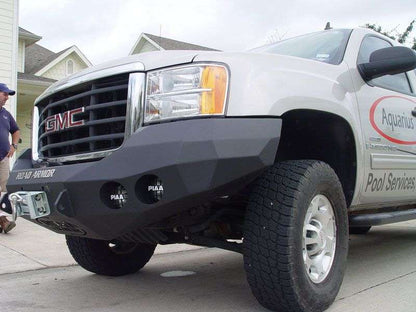 Stealth Front Winch Bumper | Round Holes - Texture Black 2008-2010 GMC 2500 3500