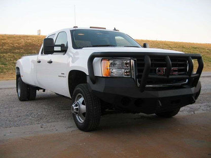 Stealth Front Winch Bumper Titan II Guard | Round Holes - Texture Black 2008-2010 GMC 2500 3500