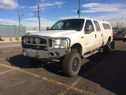 Stealth Front Winch Bumper Lonestar Guard | Round Holes - Texture Black 2005-2007 Ford F-250 F-350 Excursion