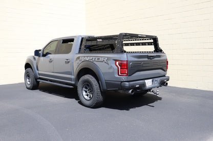 Treck 6Ft. Adjustable Bed Rack System | Overland Package | Includes Bracket Kit - Texture Black 2010-2022 RAM 2500 3500