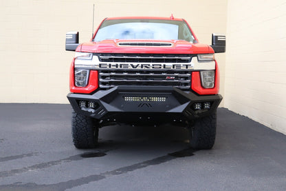 Spartan Front Bolt on Accessory Sheet Metal Pre-Runner Guard - Texture Black 2020-2023 Chevrolet 2500 3500