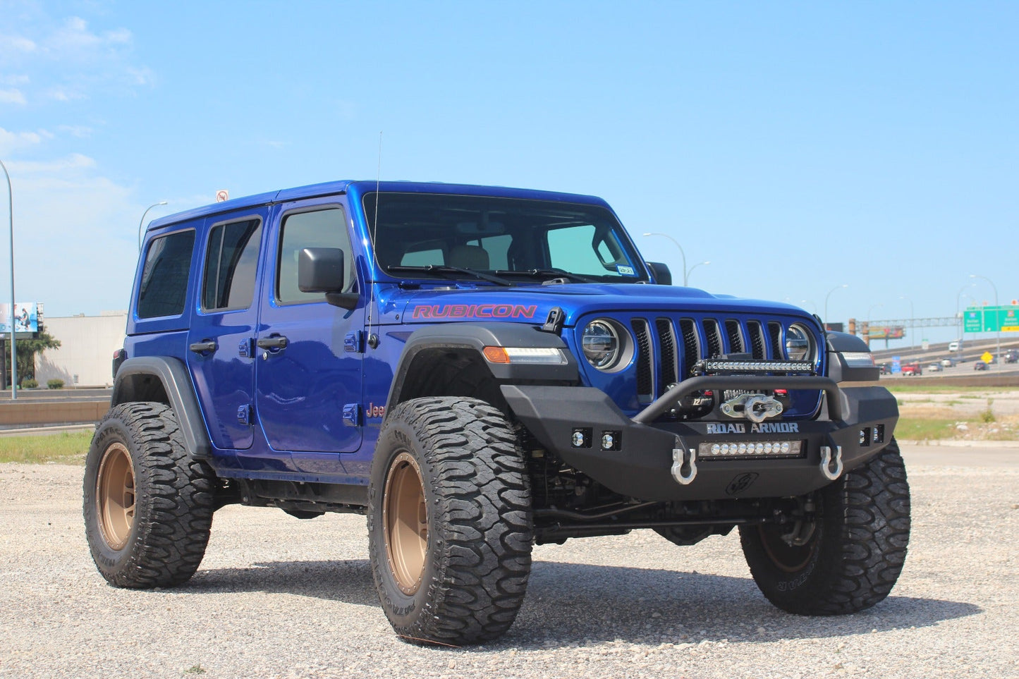 Stealth Front Full Width Winch Bumper Pre-Runner Guard | Rubicon Only - Texture Black 2018-2025 Jeep JL JLU JT