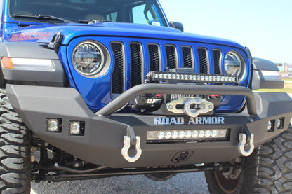 Stealth Front Full Width Winch Bumper Pre-Runner Guard | Rubicon Only - Texture Black 2018-2025 Jeep JL JLU JT