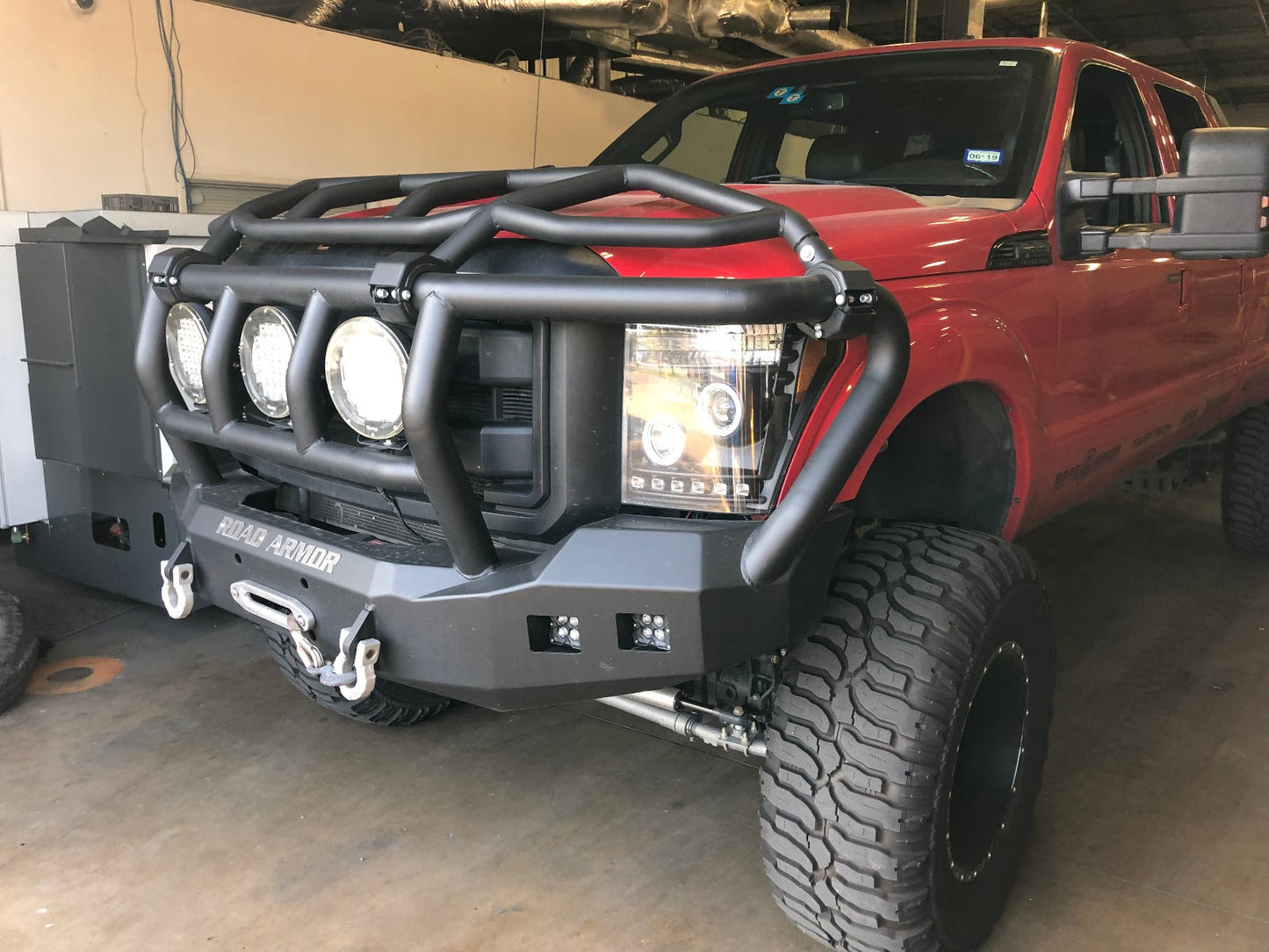 Stealth Front Winch Bumper Titan II Guard | Intimidator - Texture Black 2011-2016 Ford F-250 F-350