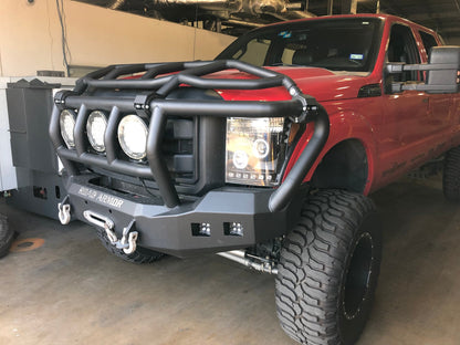Stealth Front Winch Bumper Titan II Guard | Intimidator - Texture Black 2011-2016 Ford F-250 F-350