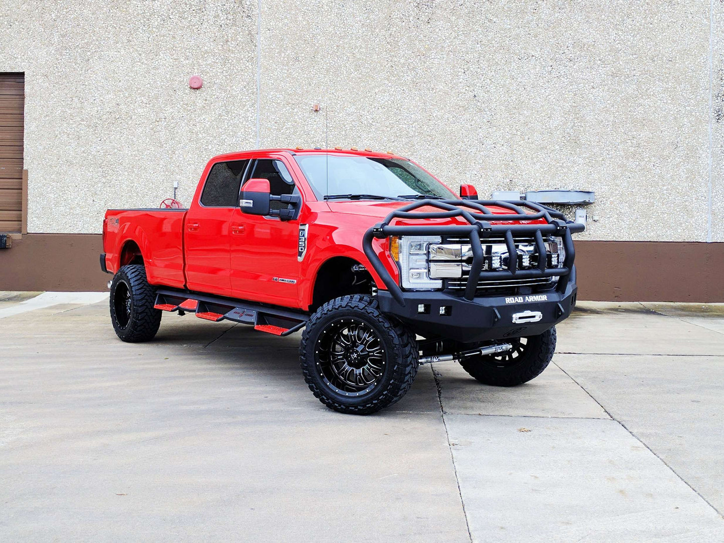 Stealth Front Winch Bumper Titan II Guard | Intimidator - Texture Black 2017-2022 Ford F-250 F-350