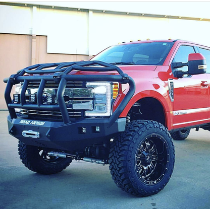 Stealth Front Winch Bumper Titan II Guard | Intimidator - Texture Black 2017-2022 Ford F-250 F-350