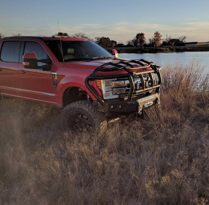 Stealth Front Winch Bumper Titan II Guard | Intimidator - Texture Black 2017-2022 Ford F-250 F-350