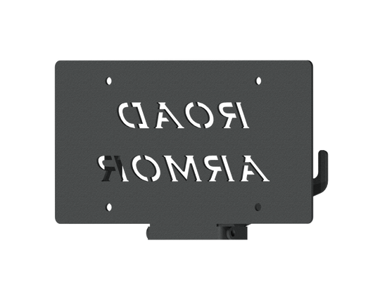 Common Bumper License Plate Mount | 1.5" Offset Fairlead - Texture Black