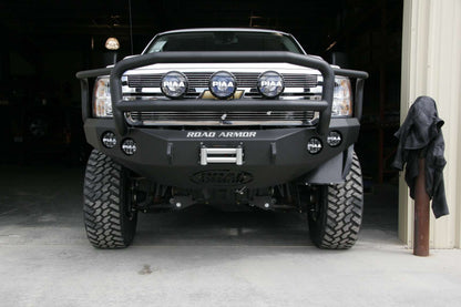 Stealth Front Winch Bumper Lonestar Guard | Round Holes - Texture Black 2011-2014 Chevrolet 2500 3500