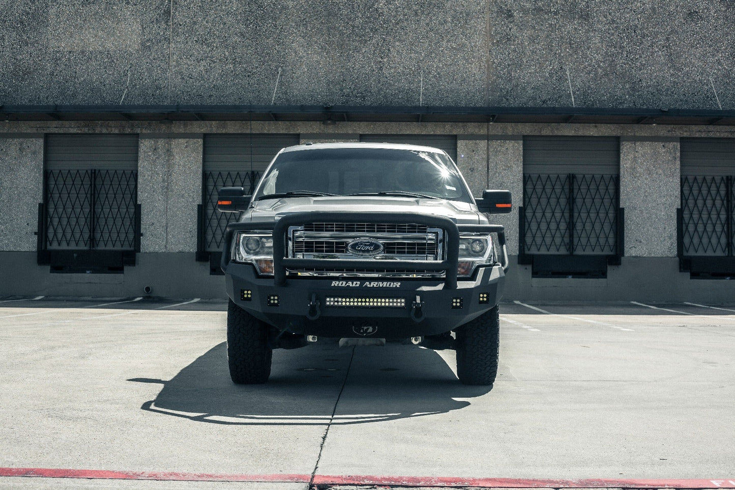 Stealth Front Non-Winch Bumper Lonestar Guard - Texture Black 2009-2014 Ford F-150