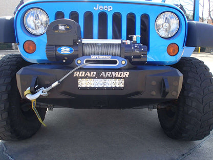 Stealth Front Stubby Winch Bumper - Texture Black 2007-2018 Jeep JK JKU