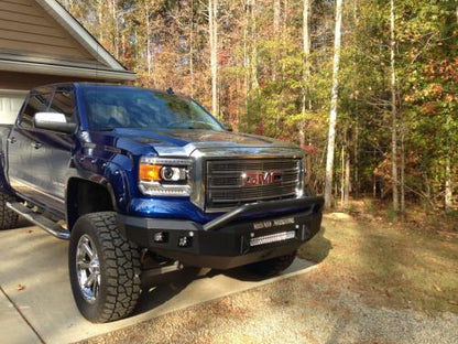 Stealth Front Non-Winch Bumper Pre-Runner Guard - Texture Black 2014-2015 GMC 1500