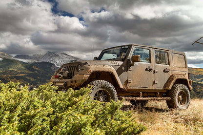 Stealth Front Full Width Winch Bumper | Fits Factory Fenders - Texture Black 2007-2018 Jeep JK JKU