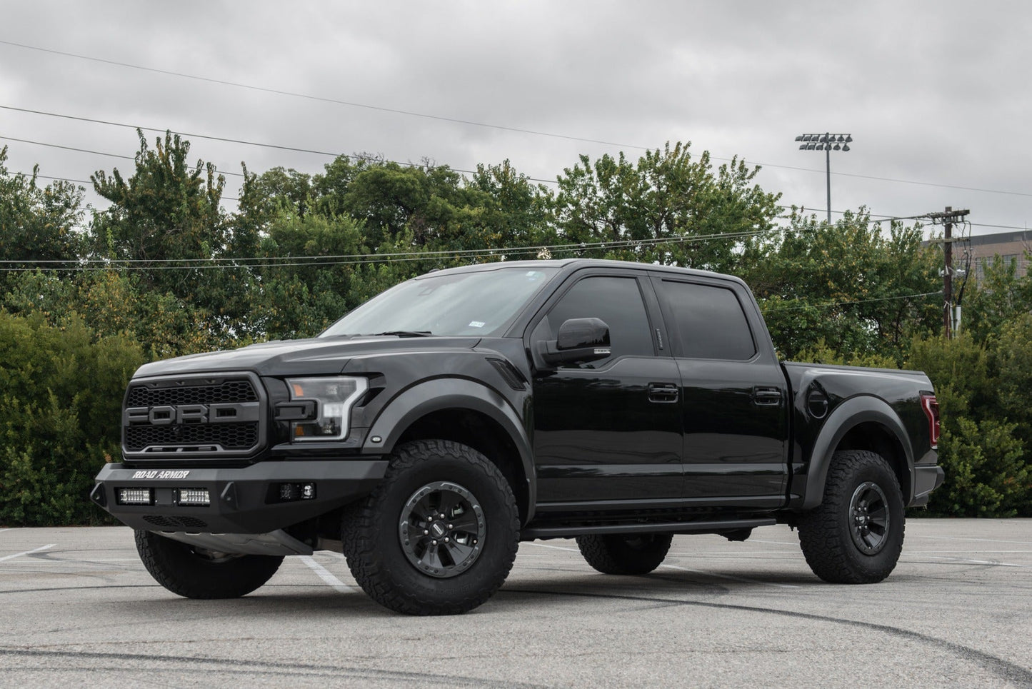 Stealth Front Non-Winch Bumper - Texture Black 2017-2020 Ford Raptor