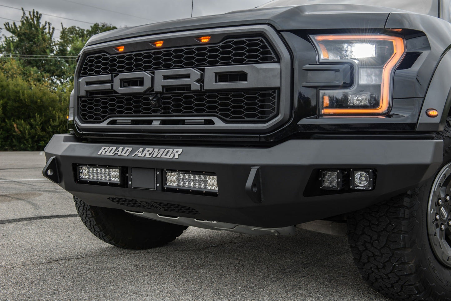 Stealth Front Non-Winch Bumper - Texture Black 2017-2020 Ford Raptor