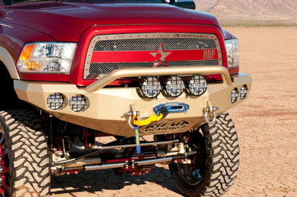 Stealth Front Winch Bumper Pre-Runner Guard | Round Holes - Texture Black 2010-2018 RAM 2500 3500