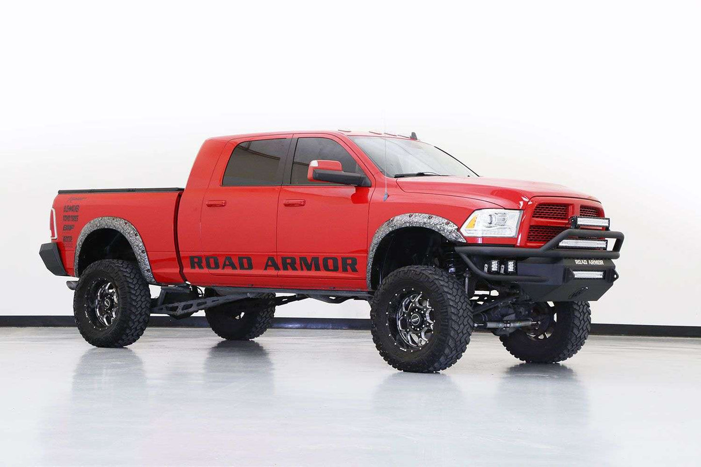 10-18 RAM Sahara Front Non-Winch Bumper Pre-Runner Guard Satin Black Road Armor   2010-2018  RAM 2500 3500 4500 5500