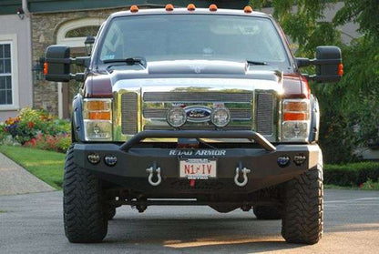 Stealth Front Winch Bumper Pre-Runner Guard | Round Holes - Texture Black 2008-2010 Ford F-250 F-350 F-450