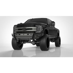 iDentity Front Bumper Full Kit | Shackle Center Section | Standard End Pods | Beauty Ring - Texture Black 2017-2022 Ford F-250 F-350
