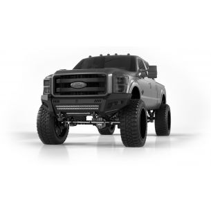 iDentity Front Bumper Full Kit | Shackle Center Section | Standard End Pods | Beauty Ring - Texture Black 2011-2016 Ford F-250 F-350