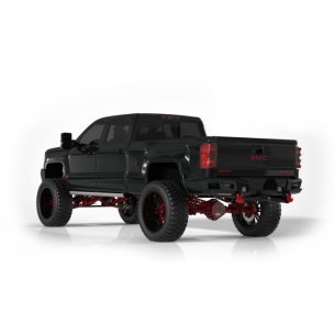 iDentity Rear Bumper Full Kit | Center Section | Shackle End Pods | Beauty Ring - Texture Black 2015-2019 Chevrolet/GMC 2500 3500