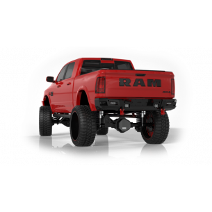 iDentity Rear Bumper Full Kit | Center Section | Shackle End Pods | Beauty Ring - Texture Black 2010-2018 RAM 2500 3500 4500